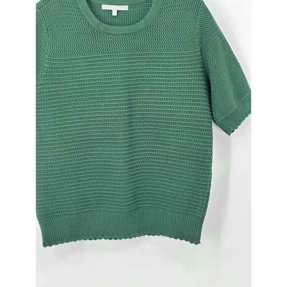Daniel Rainn Women’s Textured Knit Short Sleeve Sweater Green Size Large - Picture 6 of 16
